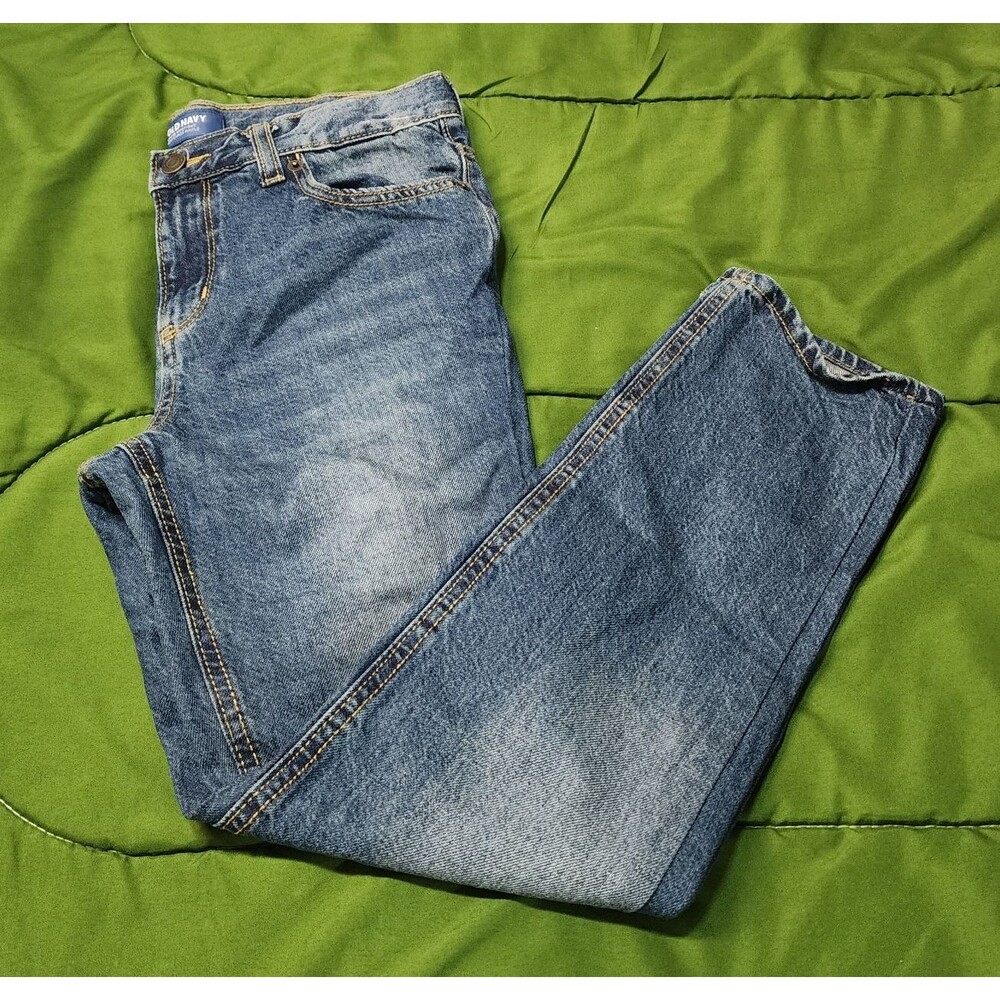 Old Navy Loose Boot-Cut Semi Evase Ample Boys Denim Jeans Size 10 Husky